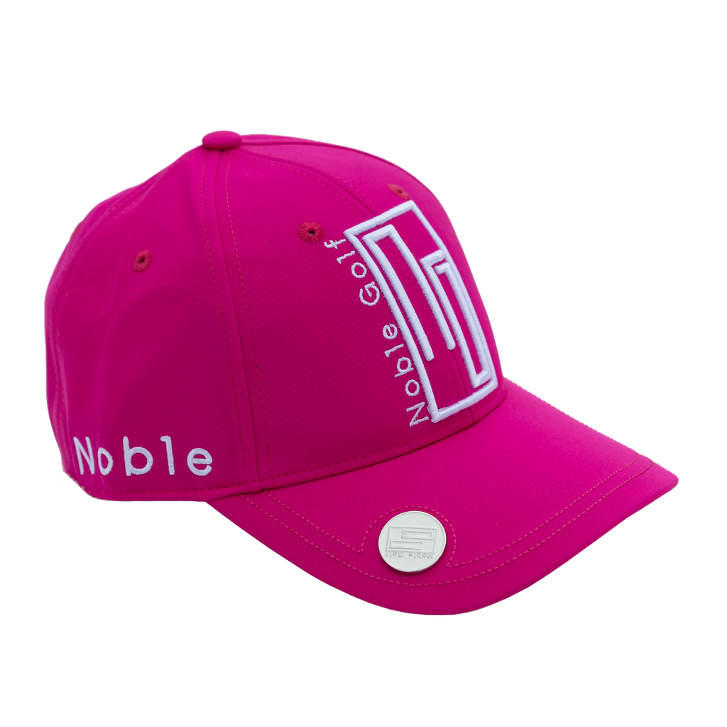 Classy golf cap with ball marker
